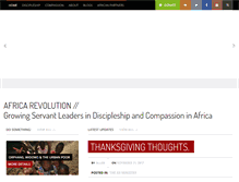 Tablet Screenshot of africarevolution.org